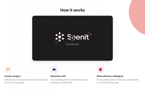 The employee-generated video platform | Seenit - Landing design inspiration