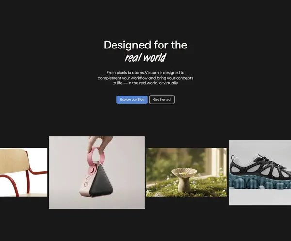 Vizcom | Turn Sketches into Full-Fidelity 3D Renders, Instantly - Landing design inspiration