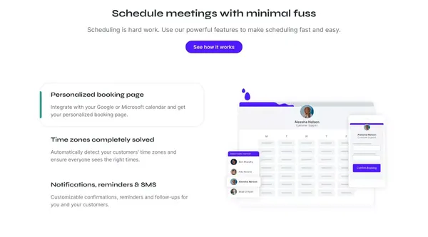 Effortless Online Scheduling Tool for Teams - YouCanBookMe - Landing design inspiration