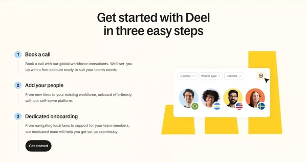 Deel | Global Payroll, Compliance & HR Solutions | HRIS - Landing design inspiration