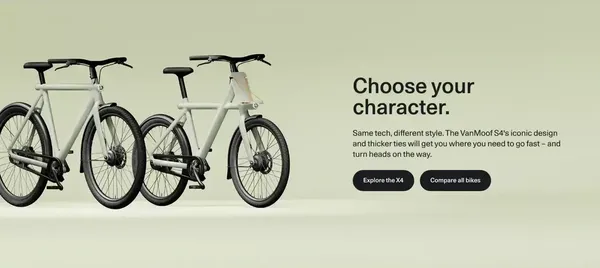 VanMoof S4 | VanMoof - Landing design inspiration