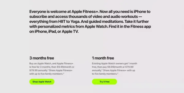Apple Fitness+ - Apple - Landing design inspiration