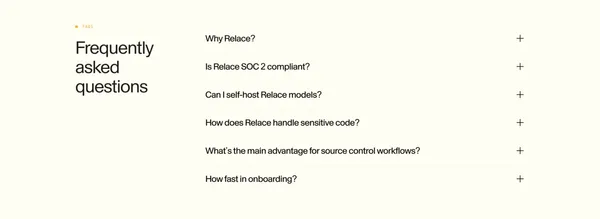 Relace - AI Models & Infrastructure for Coding Agents | Fast Code Generation - Landing design inspiration