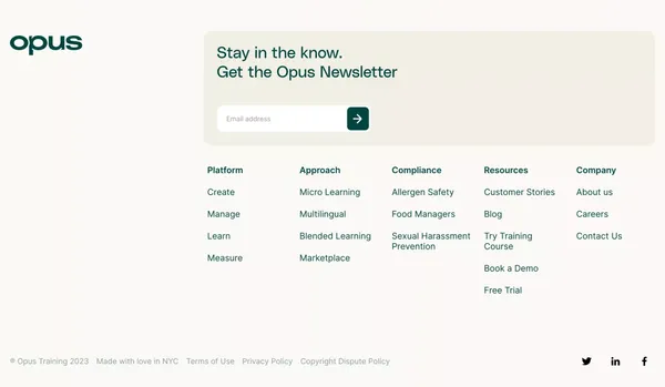 Opus - The training platform built for your frontline - Landing design inspiration