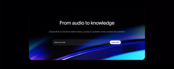 Gladia I Audio Transcription API - Landing design inspiration