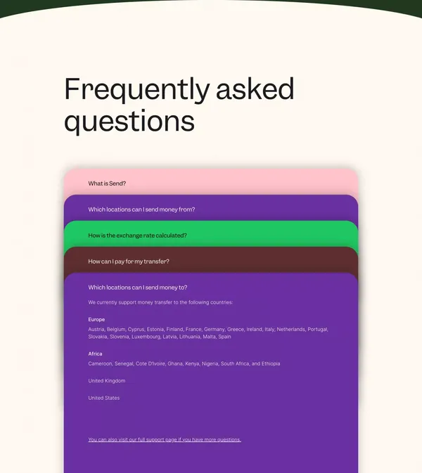 Send - Flutterwave - Landing design inspiration