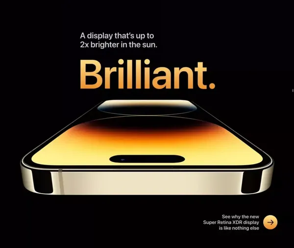 iPhone 14 Pro and iPhone 14 Pro Max - Apple - Landing design inspiration