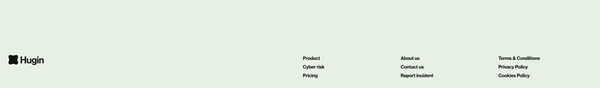 Hugin – Effortless cybersecurity. - Landing design inspiration
