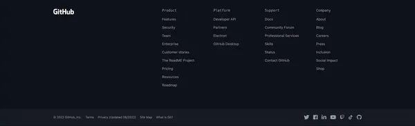 GitHub: Let’s build from here · GitHub - Landing design inspiration