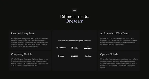Everit – Strategic Partner for Startups Going to Market - Landing design inspiration