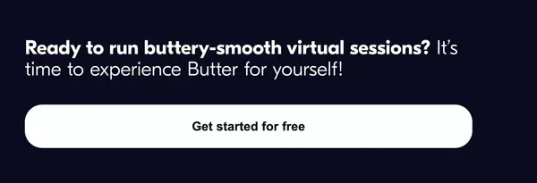 Butter | Virtual collaboration as smooth as butter - Landing design inspiration