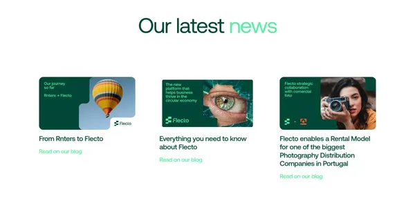 Flecto - Unlock your Rental Business and Access New Customers | - Landing design inspiration