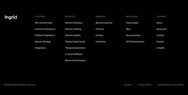 Ingrid – Optimize delivery. Delight customers. - Landing design inspiration