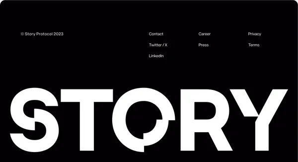 Story Protocol - Landing design inspiration