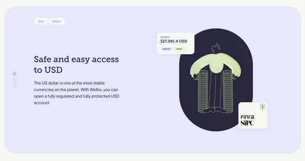 Homepage - Weltio - Landing design inspiration