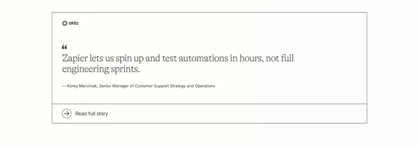 Zapier: Automate AI Workflows, Agents, and Apps - Landing design inspiration