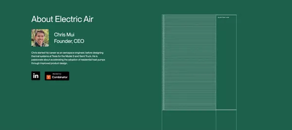 Electric Air | Heat Pumps - Landing design inspiration