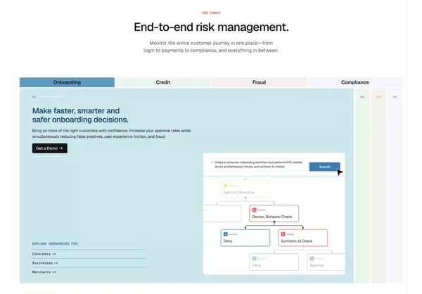 Oscilar - Risk Intelligence Decoded - Landing design inspiration