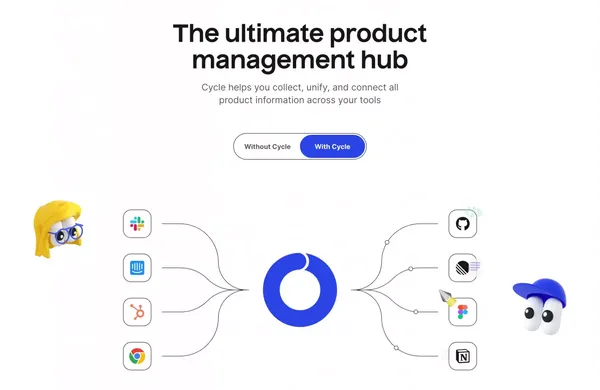 Cycle | Turn product feedback into customer love - Landing design inspiration