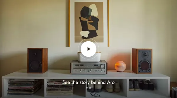 Aro  |  A little less phone. Way more life. - Landing design inspiration