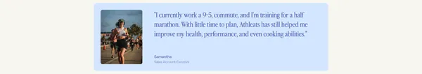 Athleats | Healthy, performance driven recipes for athletes - Landing design inspiration