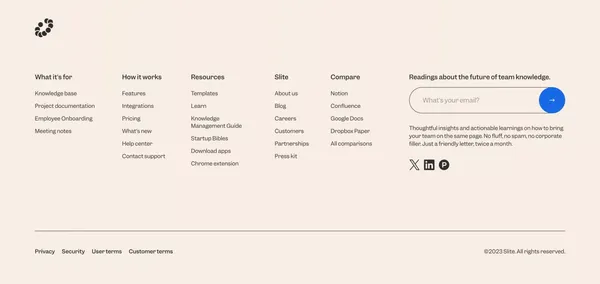 Slite - AI-powered knowledge base - Landing design inspiration