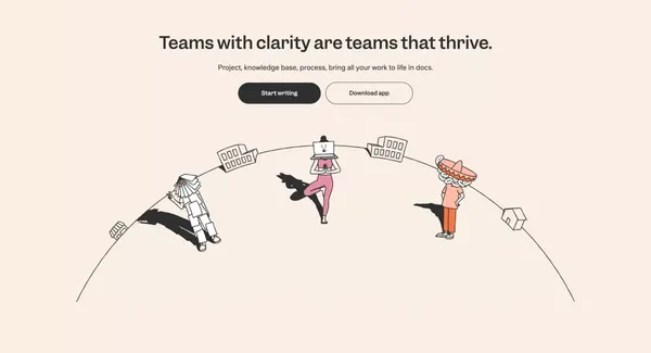 Slite – Your Modern Knowledge Base - Landing design inspiration