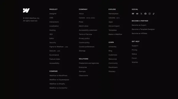 Webflow: Create a custom website | No-code website builder - Landing design inspiration