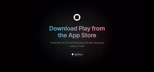 Create with Play - Landing design inspiration