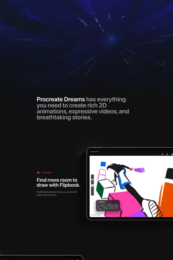 Procreate Dreams - Landing design inspiration