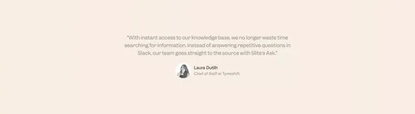 Slite - AI-powered knowledge base - Landing design inspiration