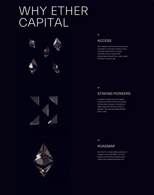Ether Capital - Landing design inspiration