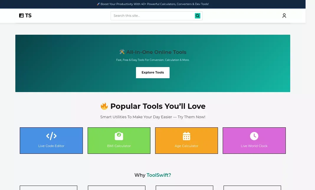 Home - ToolSwift - Other design