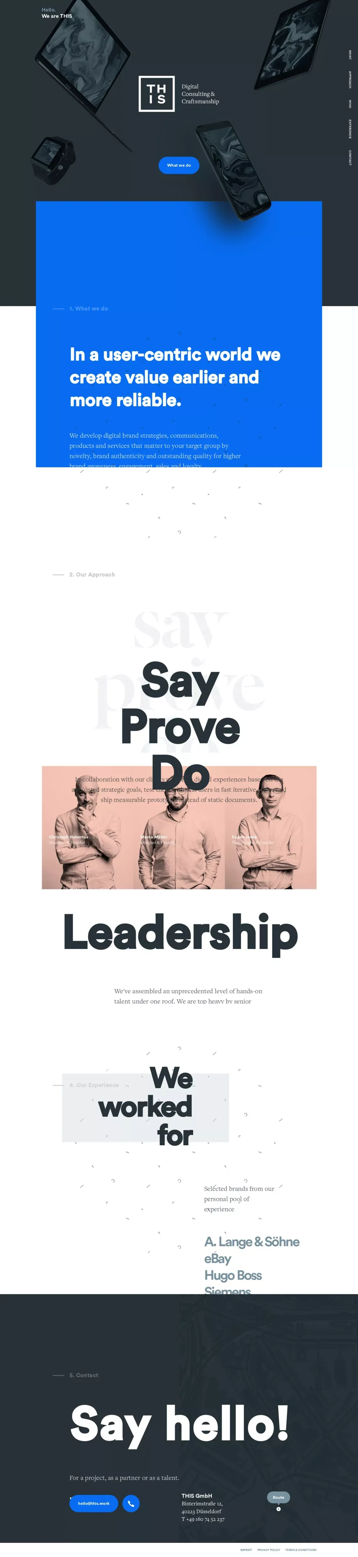 THIS - Digital Consulting & Craftsmanship - Portfolio design