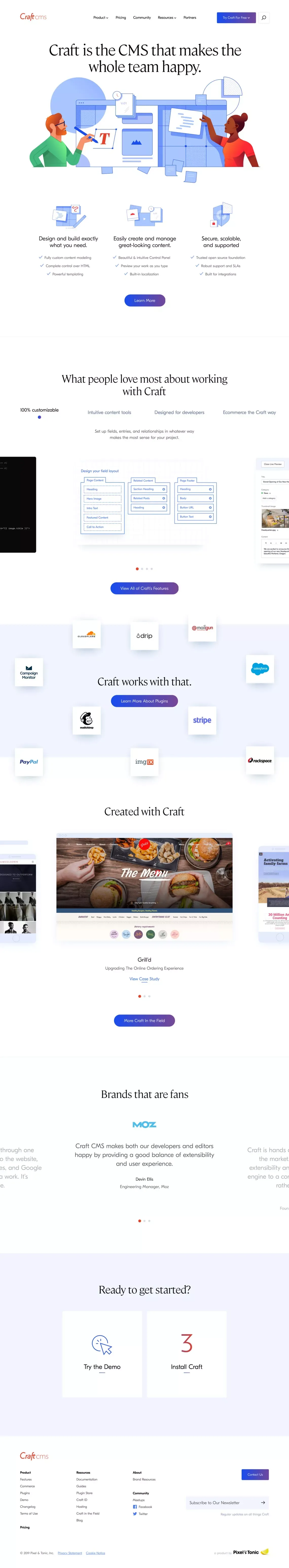 Craft CMS - Landing design