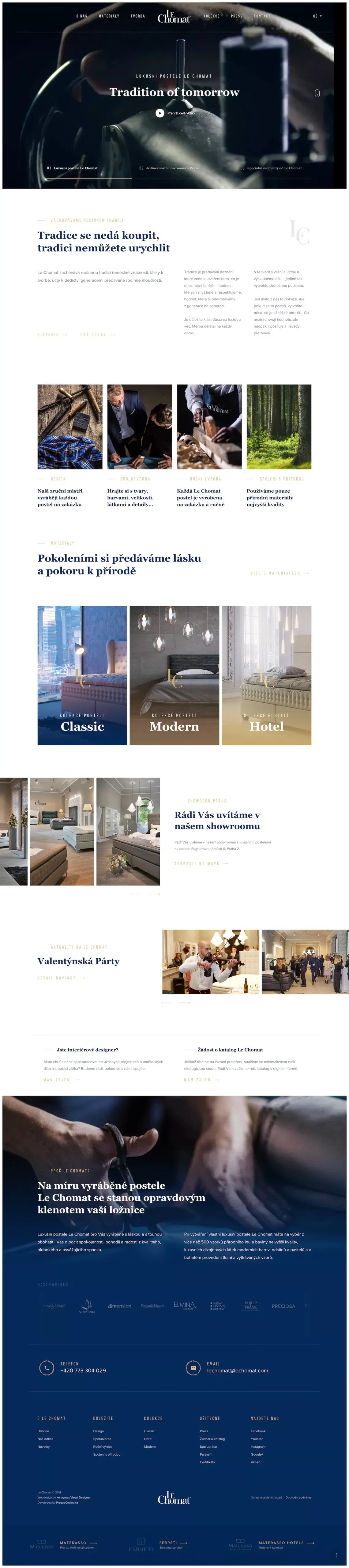 Luxusní postele na míru a příslušenství |  Le Chomat - Portfolio design
