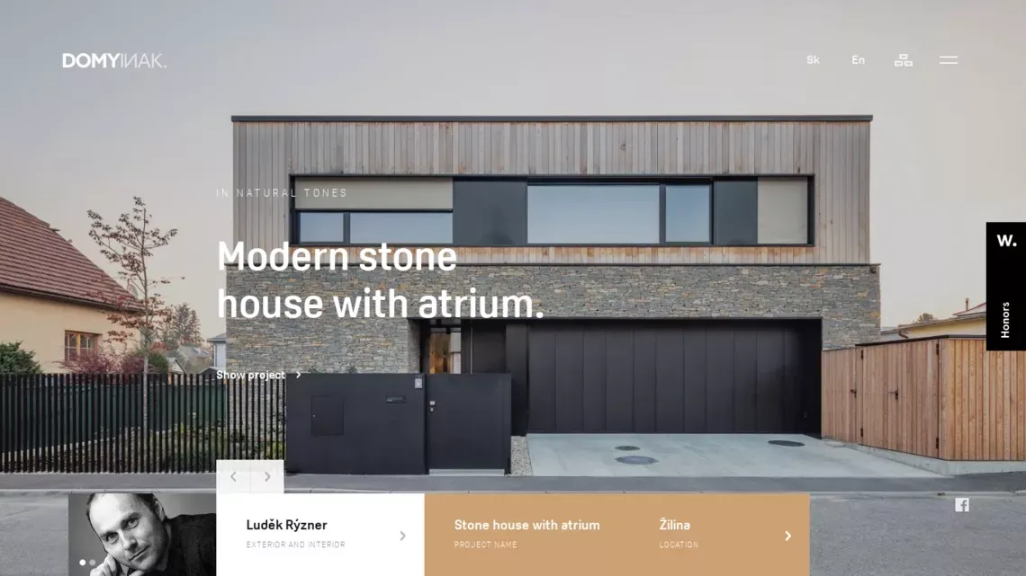 DomyInak - We make unique houses designed by architects - website design