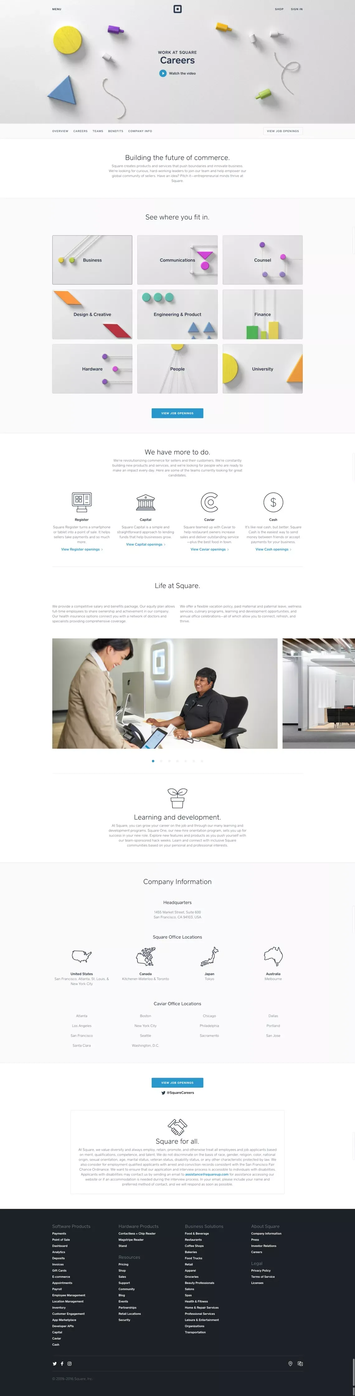 Work at Square - Other design