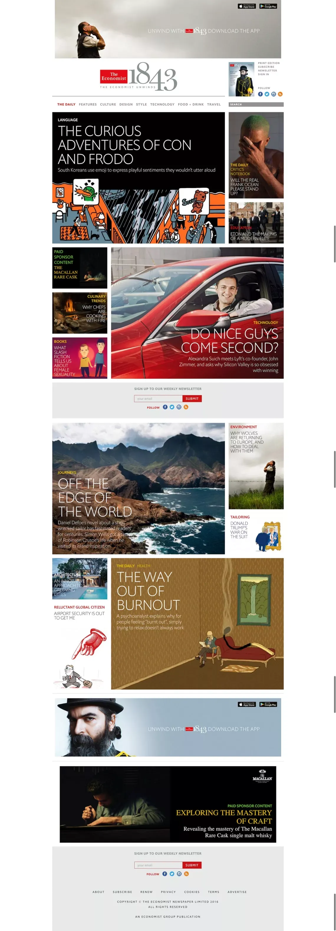 1843 Magazine - Blog design