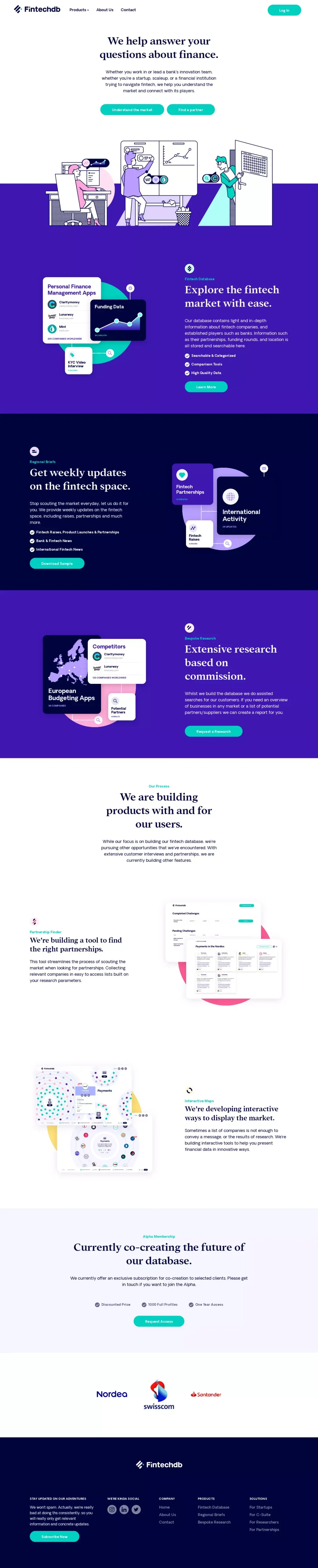 Home | Fintechdb - Landing design