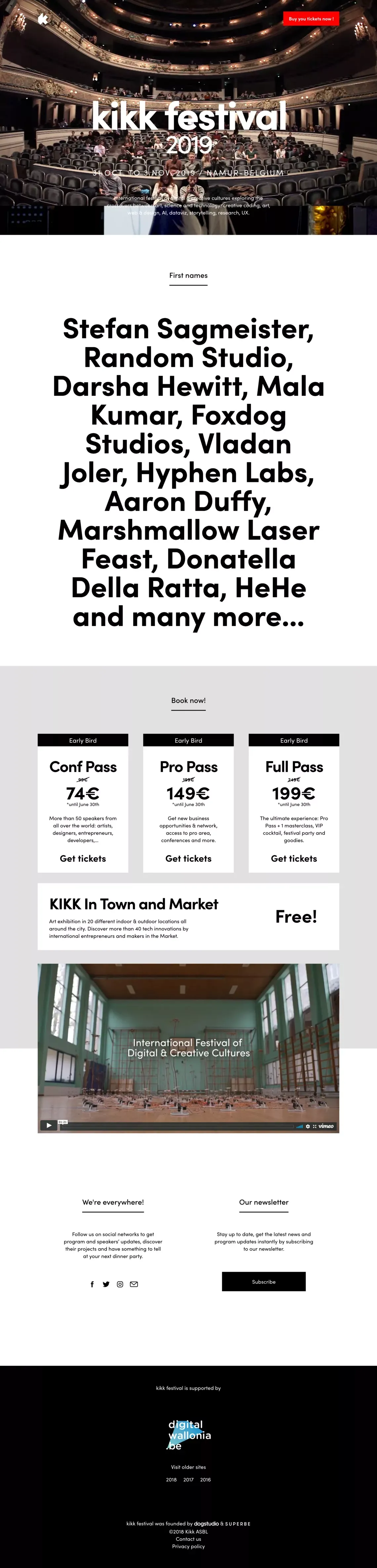 Kikk 2019 - Landing design