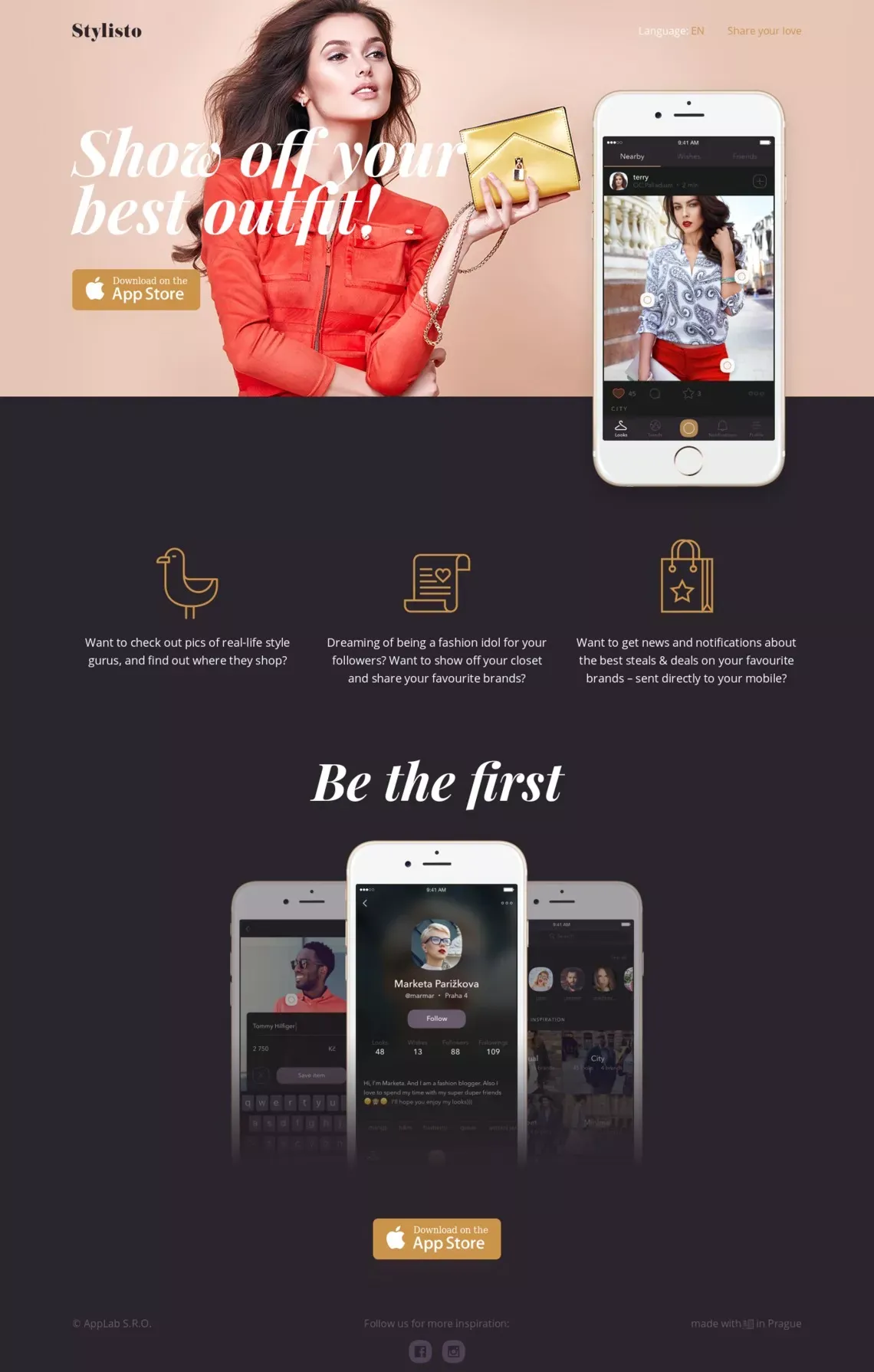 Stylisto - Landing design