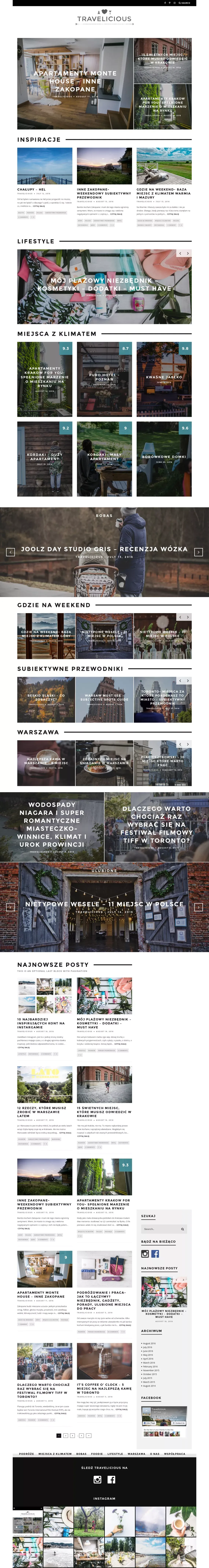 Travelicious.pl - Blog design