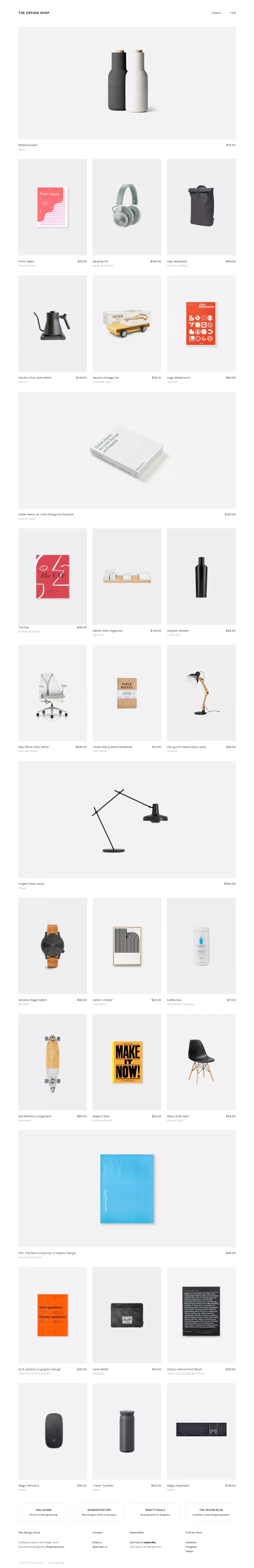 The Design Shop - Ecommerce design