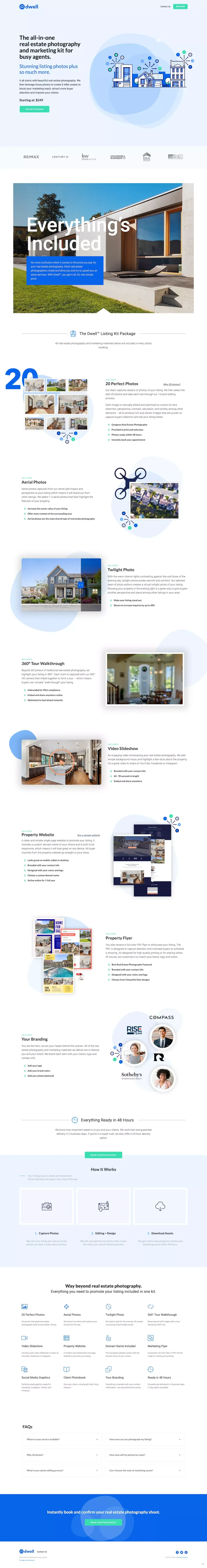 Real Estate Photography » Dwell - Landing design