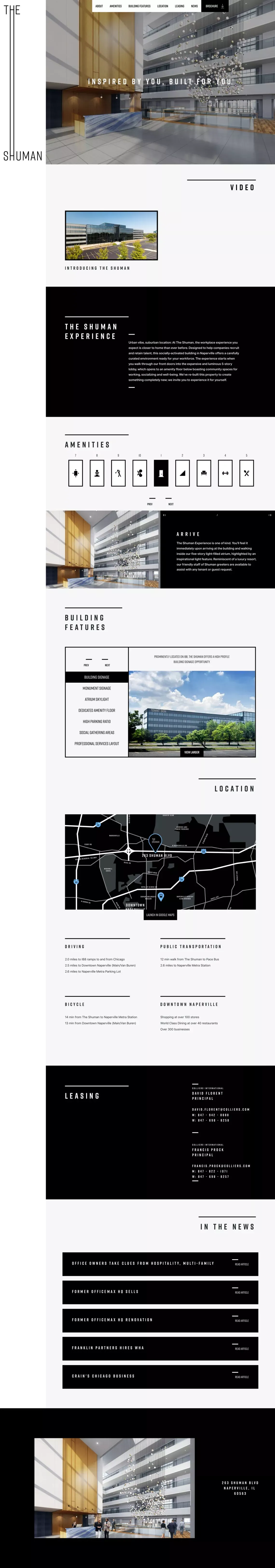 The Shuman | Inspired by You, Built for You - Portfolio design