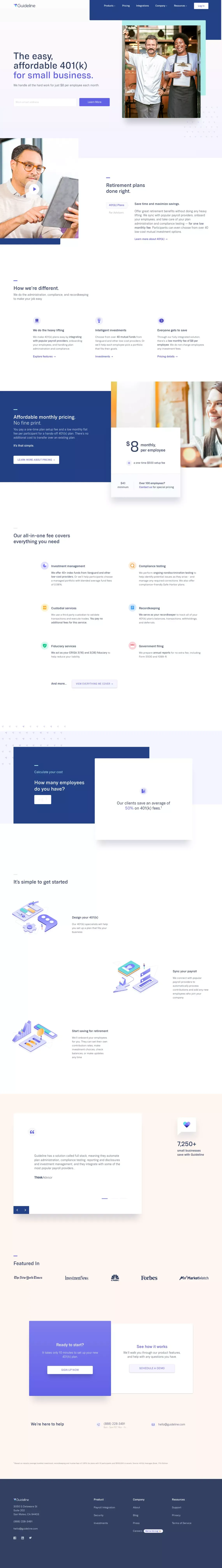 https://guideline.com/ - Landing design