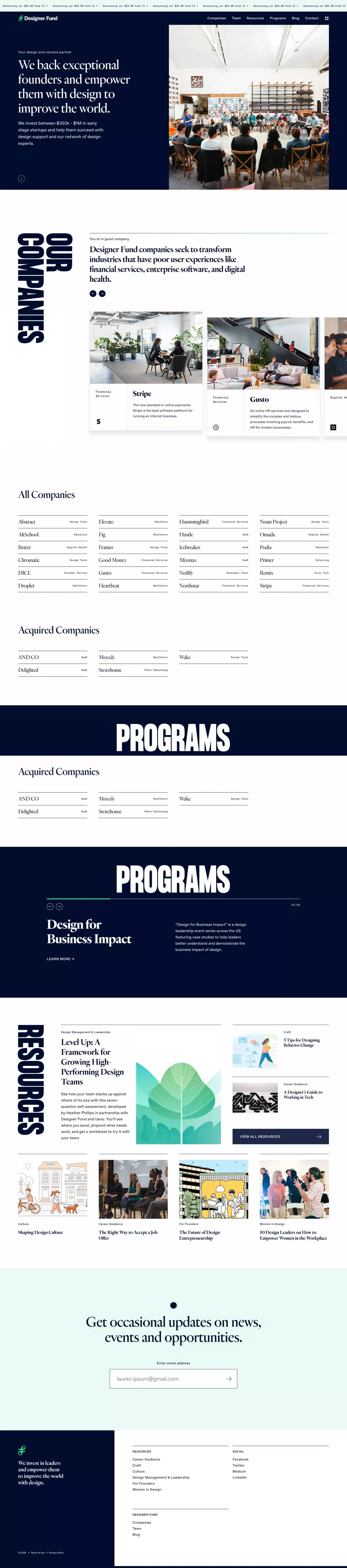 Designer Fund - Other design