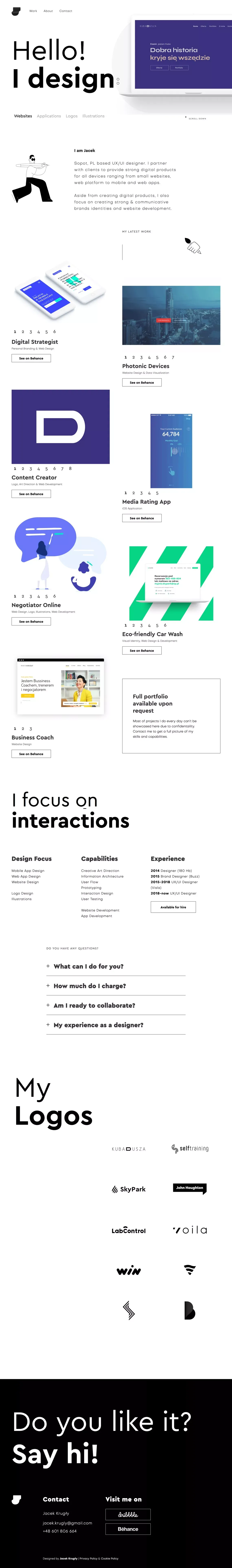 Krugly - Portfolio design