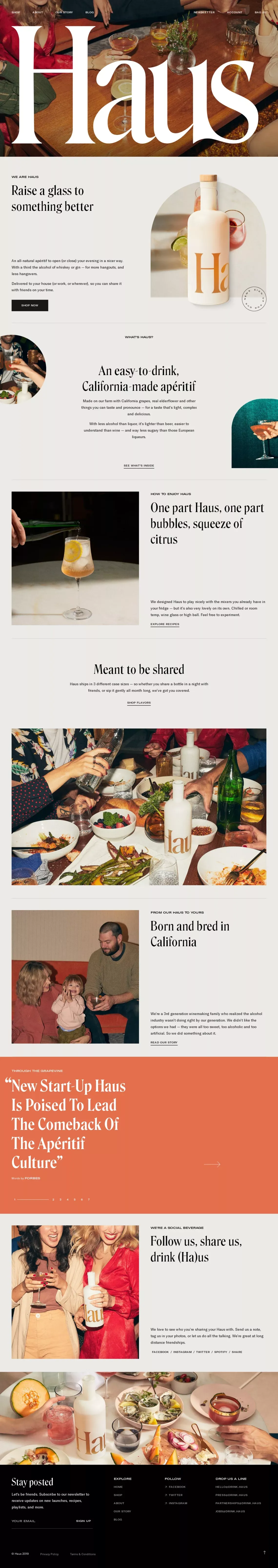 Haus - Ecommerce design
